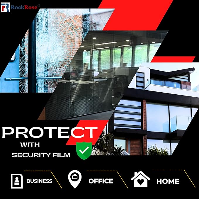 UV 99% Security and Safety 4 Mil Clear Window Film Shatterproof Anti Shatter - Image 4