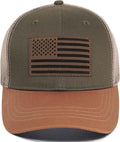 American Flag Trucker Hat - Snapback Hats for Men Women Baseball Cap - Breathable Mesh & Adjustable Fit for Casual Wear