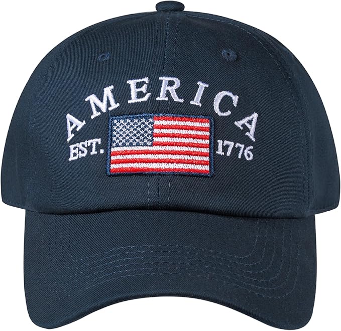IIN American Flag Baseball Cap for Men Women Low Profile USA Army Tactical Operator Military Plain Dad Hat