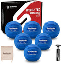 SunNordic 6 Pack Weighted Baseballs Set (16 oz) - Weighted Baseballs for Hitting Training & Improved Power - Pitching Training Baseball for All Skill Levels
