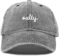 DALIX Salty Embroidered Cotton Beach Baseball Cap Adjustable Dad Hat Womens