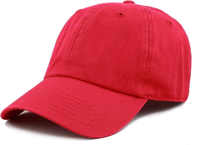 Cotton Baseball Cap Dad Hat – Washed Low Profile Adjustable Hat for Men Women Casual Outdoor Running Golf