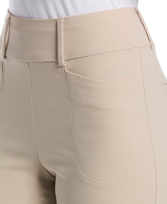 PGA Tour Women's 9.5” Pull-on Golf Shorts with Tummy Control, Performance Stretch, Moisture-Wicking, Sun Protection