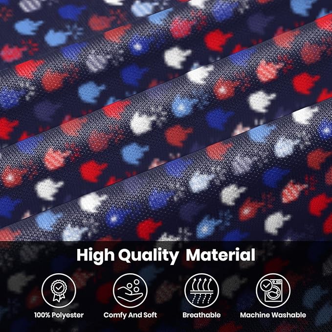 Golf Polo Shirts for Men Funny Print Short Sleeve Golf Shirts Performance Golf Polos