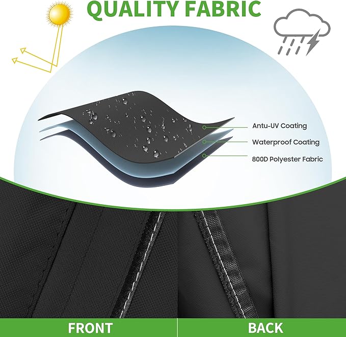 10L0L Waterproof Golf Cart Seat Cover, Universal for Yamaha EZGO Club Car 2+2 Seats Rain Covers | 600D Oxford Golf Cart Seat Protective Covers | Rain & Dust Protection | Easy On/Off for Daily Use