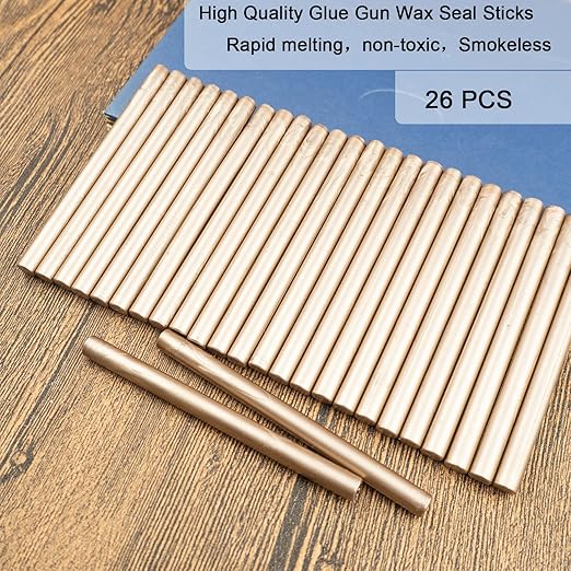 Wax Seal Stick, Ioggtser 26 PCS Mini Glue Gun Wax Seal Stick - Image 2