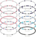 Landical 12 Pcs Bling Baseball Necklace Ice Beaded Baseball Necklace Cool Gifts Bulk for Team Players Lovers Fans