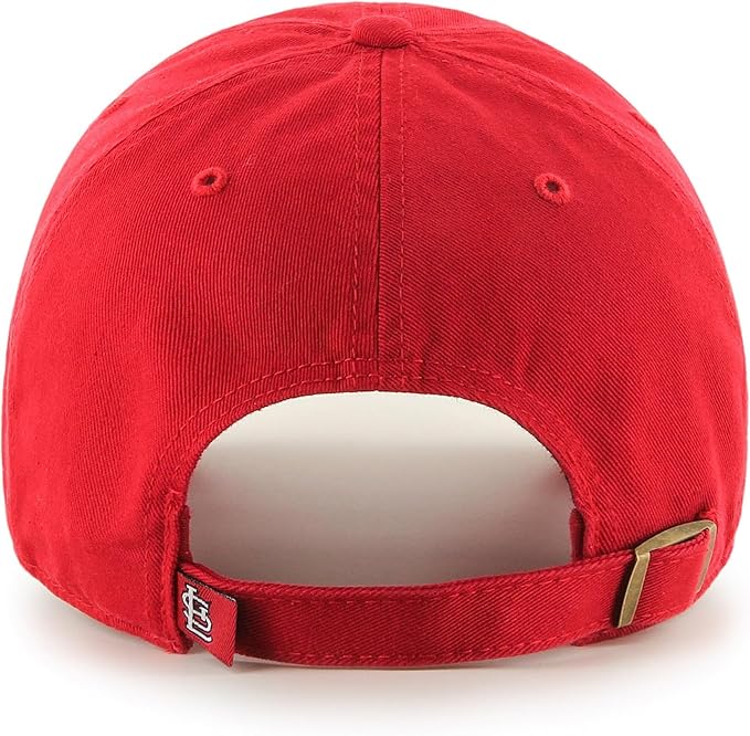 47 Brand MLB Team Color Home Primary Logo Clean Up Adjustable Baseball Cap Hat, Adult One Size Fits All