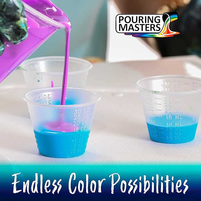 Pouring Masters Blue/Gold Iridescent Special Effects Acrylic Pouring Paint - Image 3