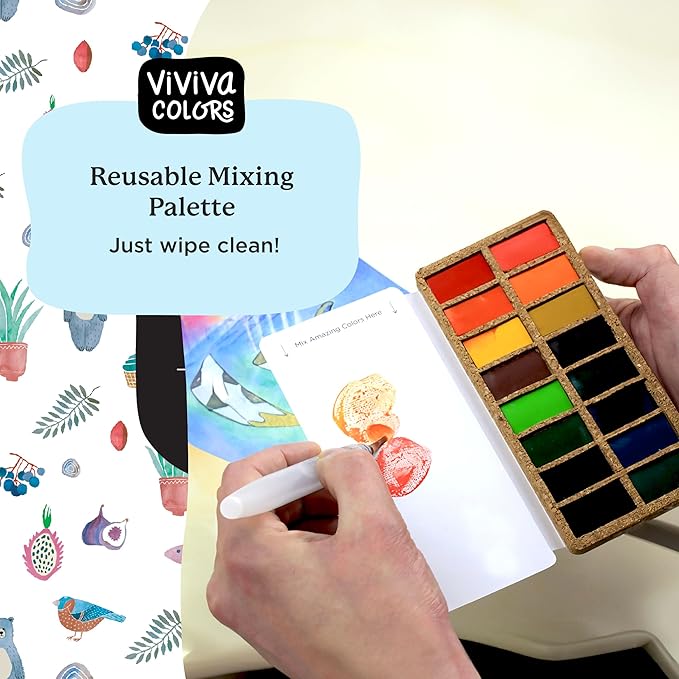 Viviva Colors Travel Watercolor Paint Set - Image 6