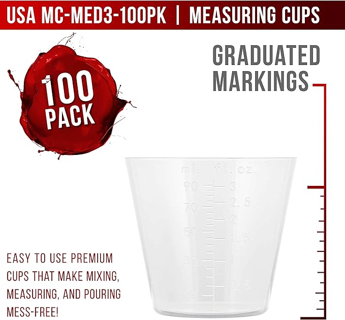 Pouring Masters 3 Oz Liquid Measuring Cups - Image 2