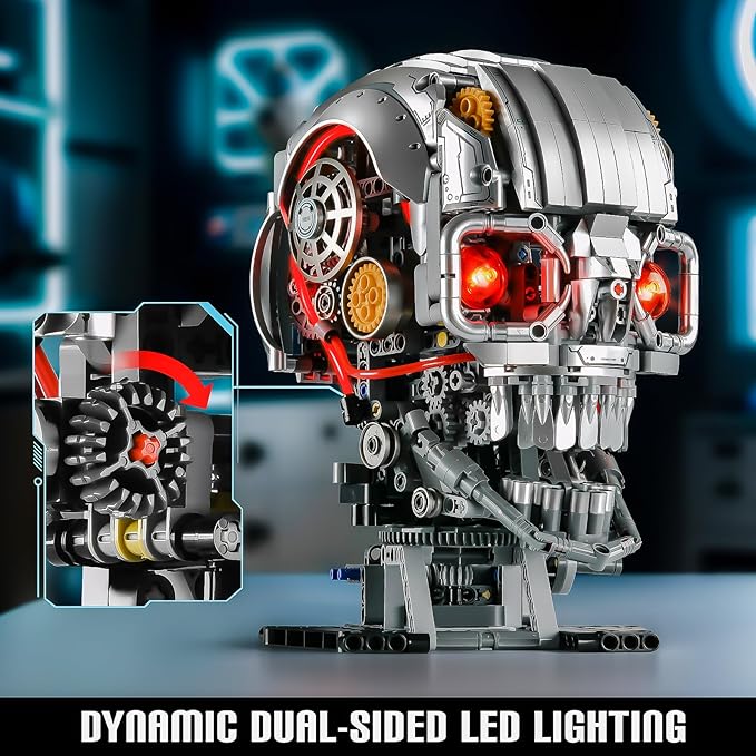 Mechanical Halloween Skull Building Set - Image 3