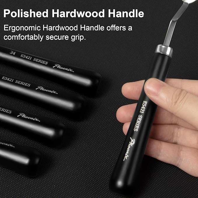 PHOENIX High Flexible Palette Knife Set, 8 Pieces Stainless Steel Painting - Image 6