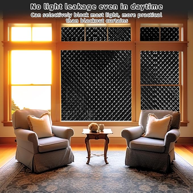 Qualsen Blackout Window Film,    100% Light Sun - Image 3