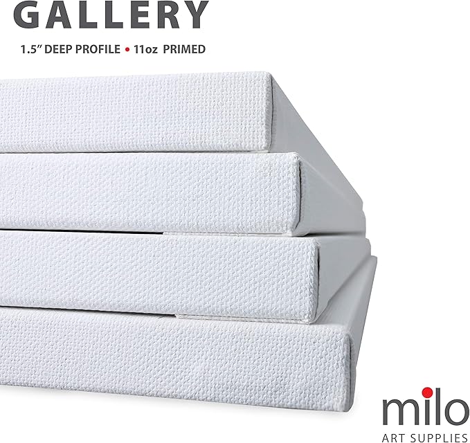 milo Stretched Artist Canvas | 24x30 inches | 4 Pack | 1.5” inch Thick Gallery - Image 3