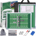 ZPU Football Coaching Board, Magnetic Football Clipboard for Coaches, Tactics Clipboard with Dry Erase, Marker Pens, Fence Hooks, Magnets, Storage Bag and Carry Bag, for Teaching and Game Plan