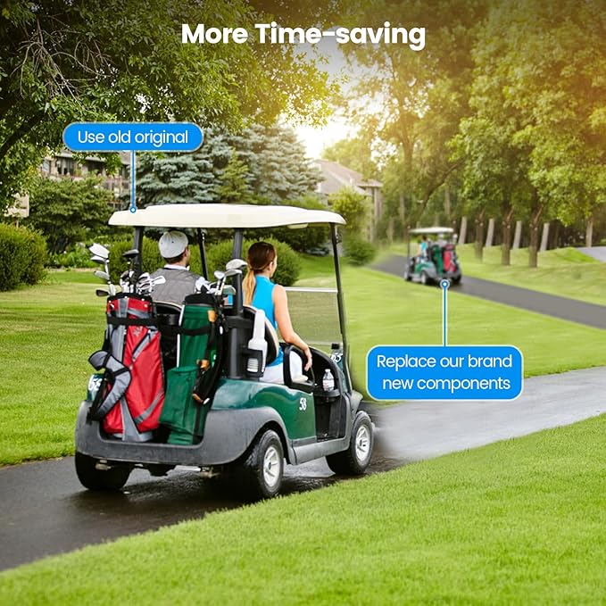 Golf Cart Edge Resistor Assembly to Replace Old Original of 28197G01 IPC, Designed for 1986-1990 EZ-GO Marathon Golf Cart with a Resistor Style Speed Controller, 0.3Ω Speed Controllers