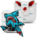 Big Crazy Golf Head Covers, Golf Club Covers Funny, Driver Headcovers, Golf Club Covers, Fairway Woods Head Covers, Hybrids Headcover, Putter Cover with Soft Lining for Golf Gift Hammerhead Sharks