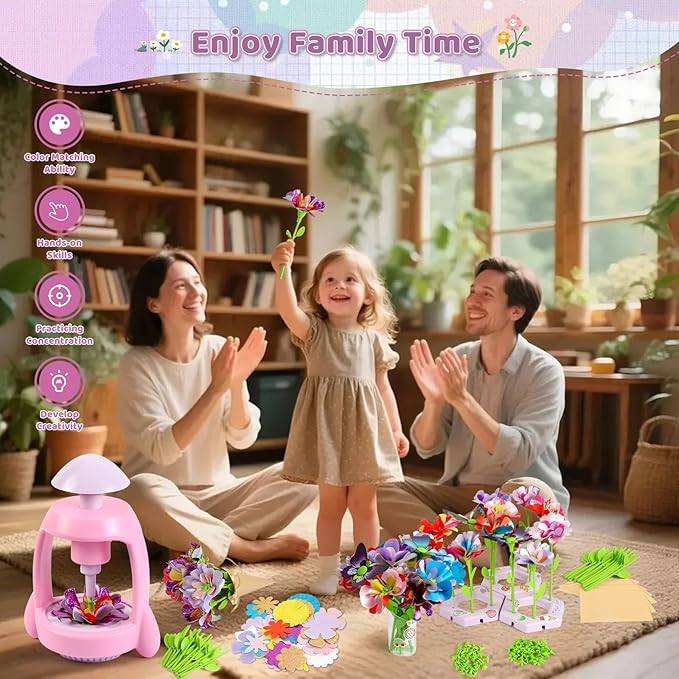 Bsgifts Fabric Flower Making Toys, DIY Flower Press Kits - Image 7
