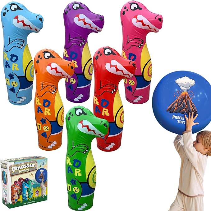 Inflatable Dinosaur Bowling Set by PreferredToys