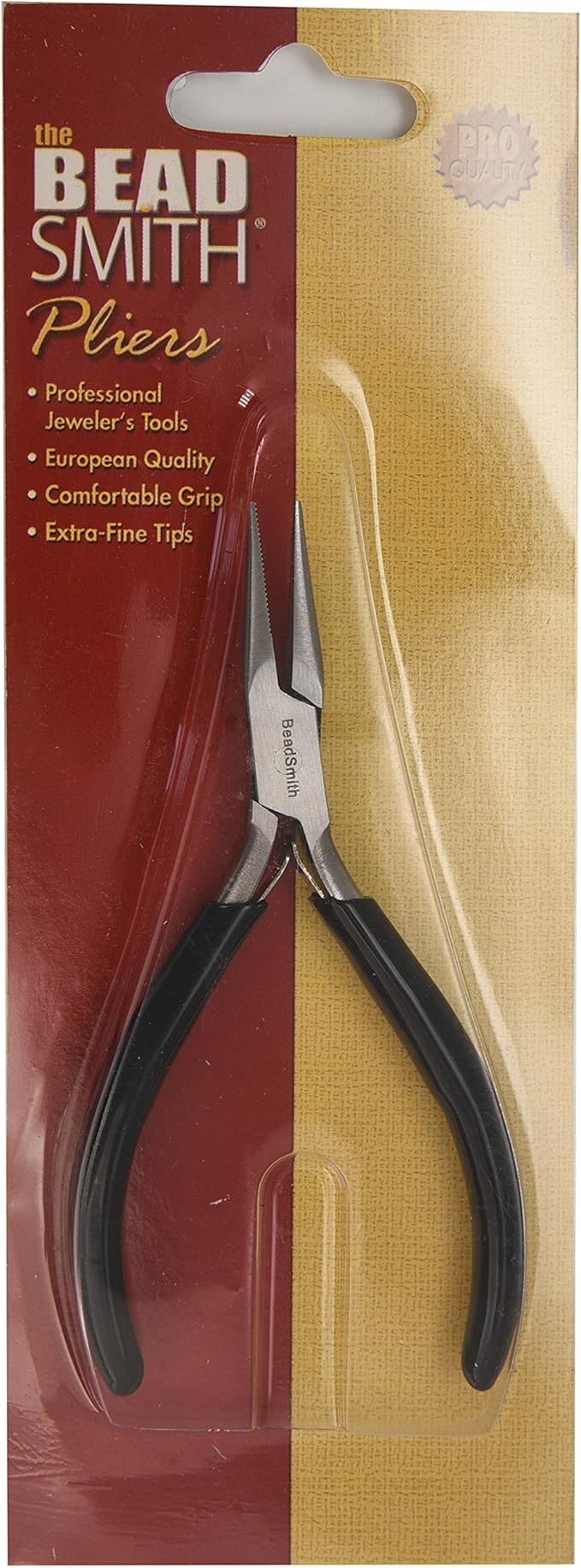 The Beadsmith Chain Nose Pliers – Serrated – Extra Fine Tips – 4.5 inches – PVC - Image 8