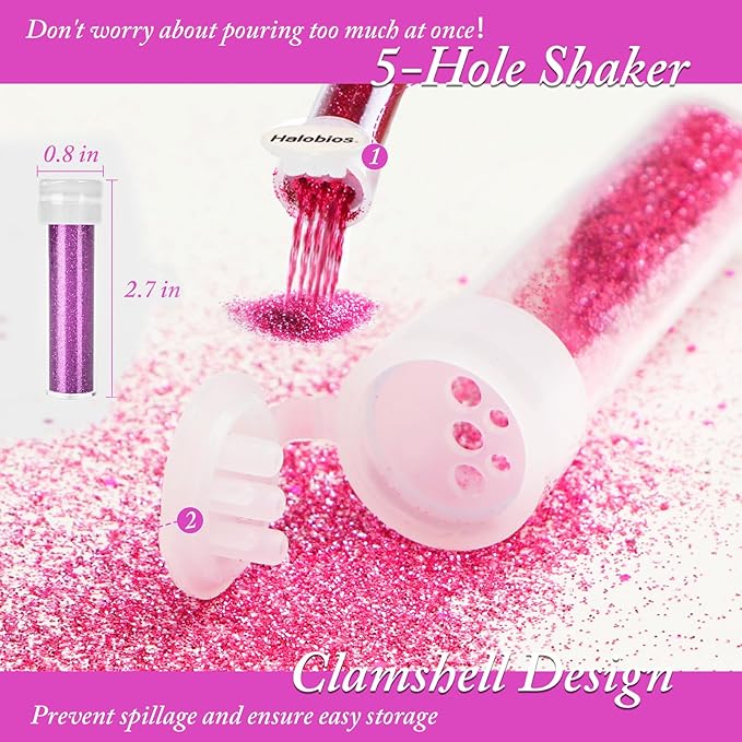 Glitter, 48 Colors Fine Glitters - Image 4