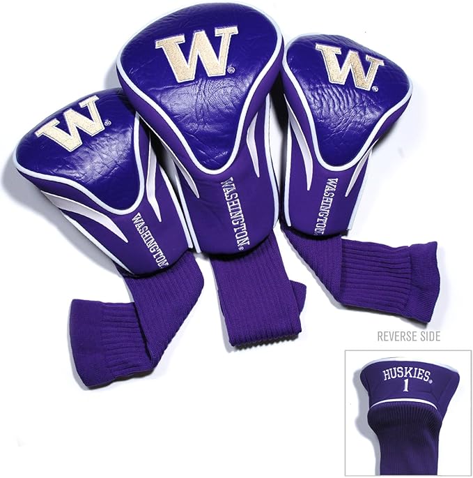 Team Golf NCAA Florida Gators Contour Golf Club Headcovers (3 Count) Numbered 1, 3, & X, Fits Oversized Drivers, Utility, Rescue & Fairway Clubs, Velour Lined for Extra Club Protection