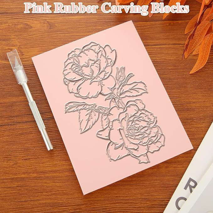 10 Pcs Linoleum Blocks for Printmaking 6 x 8 Inch - Image 5