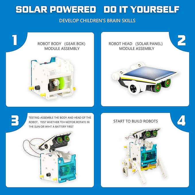STEM 13-in-1 Solar Power Robots Creation Toy, Educational Experiment DIY - Image 5