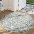 Lahome Bohemian Round Area Rugs, Washable Small Round Rug 3ft Soft Non-Slip by Lahome