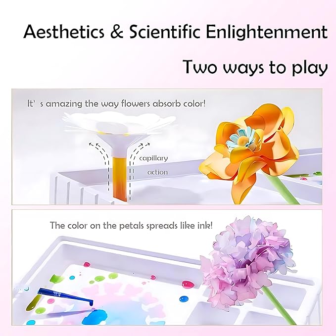 Science Craft Kit: Color Mixing & Dyeing Paper Flower Bouquet - Image 8
