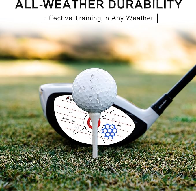 Golf Impact Tape - High-Resolution Strike Stickers for Iron, Wood & Fairway Clubs, Non-Residue, Swing Training Aid Impact Labels