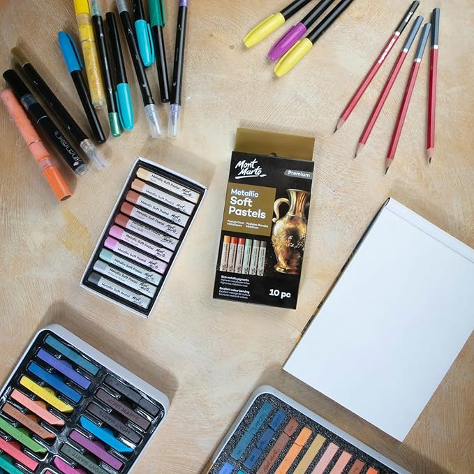 Mont Marte Metallic Soft Pastels 10pc - Image 6