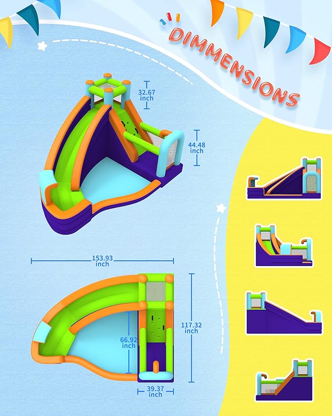 AirMyFun Inflatable Waterslide, Water Bounce House - Image 5