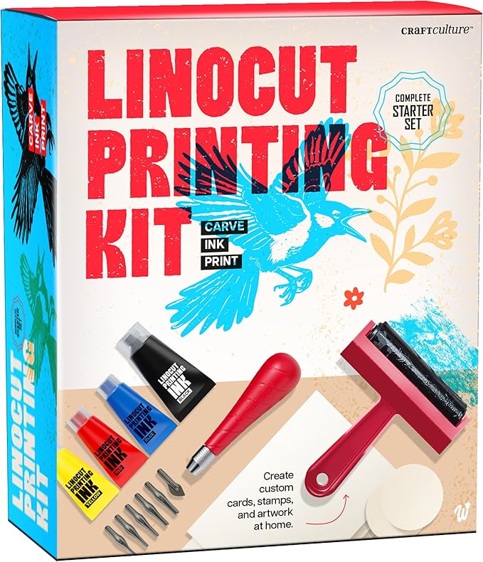 Linocut Printing Kit by Craft+Culture