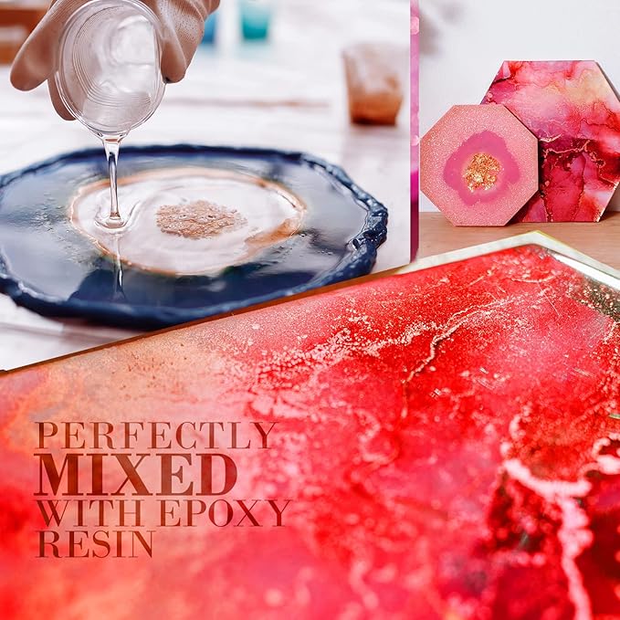 Flag RED Mica Powder for Epoxy Resin 100g / 3.5oz. Sealed Bag - Image 4