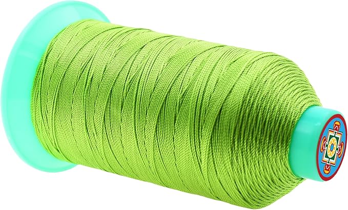 Mandala Crafts Bonded Nylon Thread Apple Green Heavy Duty Sewing Threads - Image 2