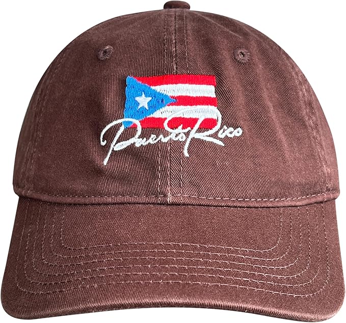 Puerto Rico Hats for Men and Women,Embroidered Dad Hat Adjustable Baseball Cap