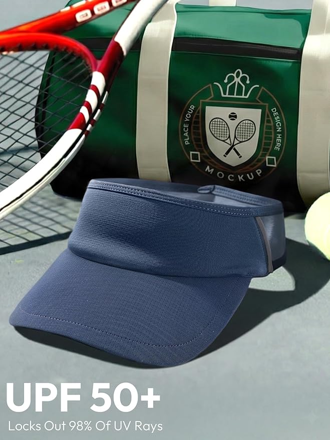 Sun Visor Hat for Women & Men UV Protection Lightweight Foldable Summer Sports for Running Tennis Golf Pickleball