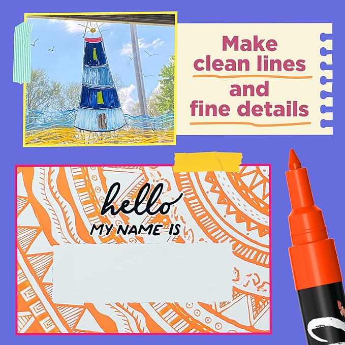 Extra Fine Tip Chalk Markers - Image 4