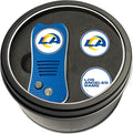 Team Golf NFL Gift Set Retractable Divot Tool with 3 Double-Sided Magnetic Ball Markers, Patented Single Prong Design, Causes Less Damage to Greens, Retractable Mechanism