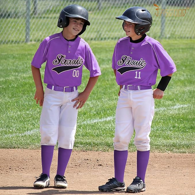 Baseball Socks and Belt for Youth Adult Softball Socks Combo Elastic Waist Belt for Men Kids Boys Girls Women JASGOOD