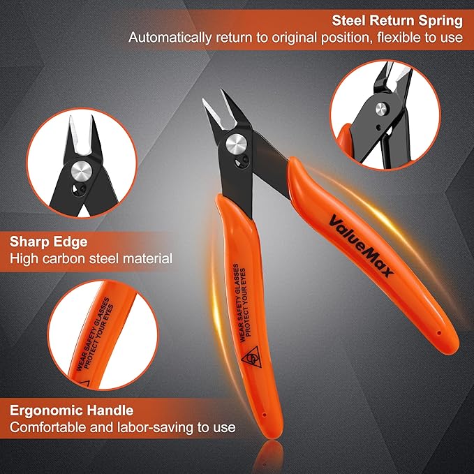 ValueMax Flush Cutters 6 Pack, Small Diagonal Cutters - Image 7