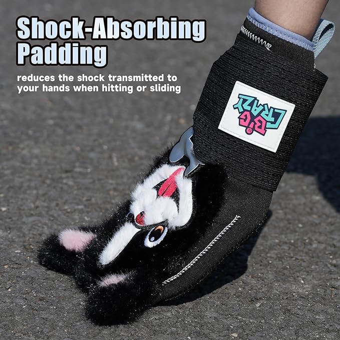 Big Crazy Baseball Sliding Mitt for Youth Sliding Mitt Adult Baseball Sliding Glove Universal Left/Right Hand Drippy Drip Accessory Bulldog Cow Giraffe