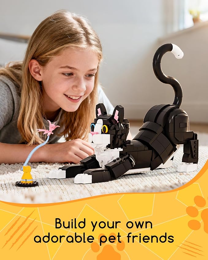 3 in 1 Animal Tuxedo Cat Building Set - Image 3