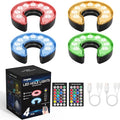 KINGTOP Rechargeable LED Golf Hole Light - Waterproof, Focused Illumination Lens, Remote-Controlled, Perfect for Backyard Night Golf Practice Putting Green Cup Lights, Camping, Outdoor Party