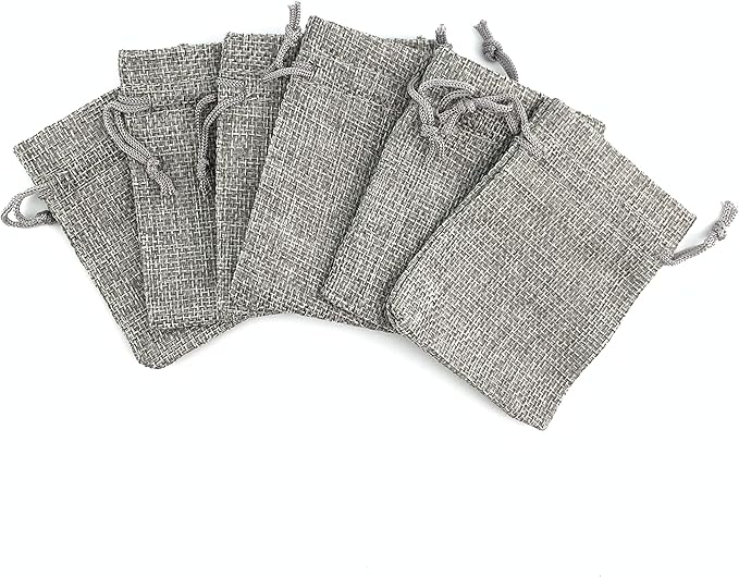 Palmhomee Pack of 25 Burlap Gift Bags - Image 3