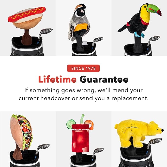 Daphne's Headcovers Hotdog Driver Headcover | Funny Golf Club Covers | Golf Head Covers for Drivers | Stylish Golf Club Head Covers | Golf Driver Covers | Men’s & Women’s Driver Headcover