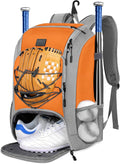 MATEIN Baseball Backpack, Softball Bat Bag with Shoes Compartment for Youth, Boys and Adult, Lightweight Baseball Bag with Fence Hook Hold TBall Bat, Batting Mitten, Helmet, Caps, Teeball Gear