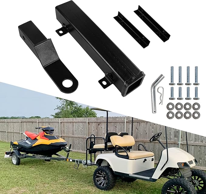 Golf Cart Hitch with 2 Inch Receiver - Fit for Club Car, EZGO, Yamaha